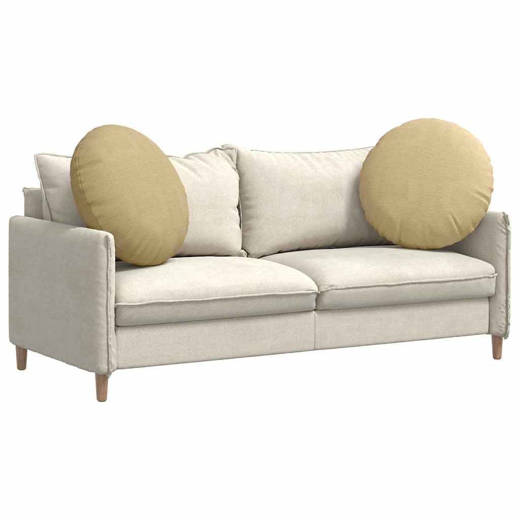 Zitkussens 2 pcs Grijs groen Ø 60 cm Katoen Stof is nu te koop bij PeponiXL, paradijselijk wonen!