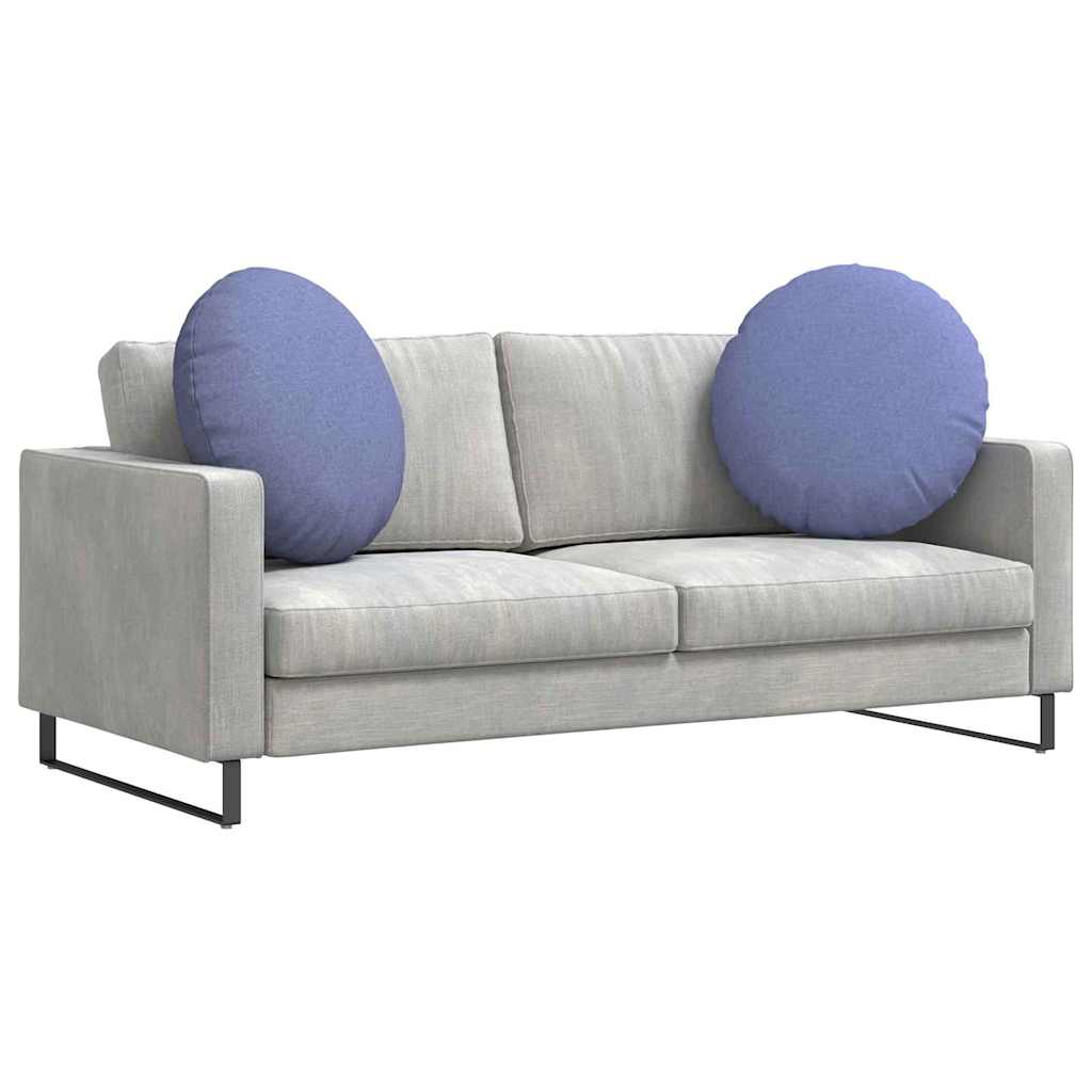 Zitkussens 2 pcs Jeans Blauw Ø80 x 29 cm Stof is nu te koop bij PeponiXL, paradijselijk wonen!