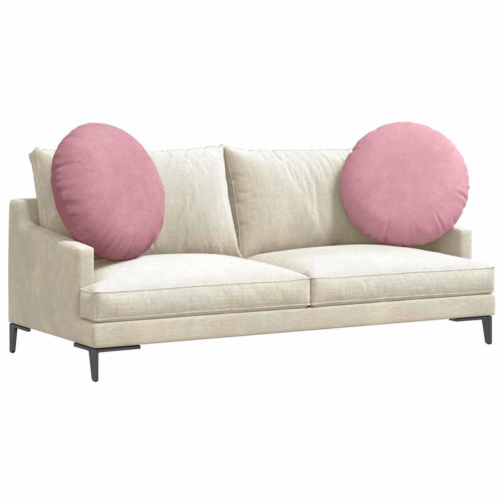Zitkussens 2 pcs Roze Ø80 x 29 cm Fluweel is nu te koop bij PeponiXL, paradijselijk wonen!
