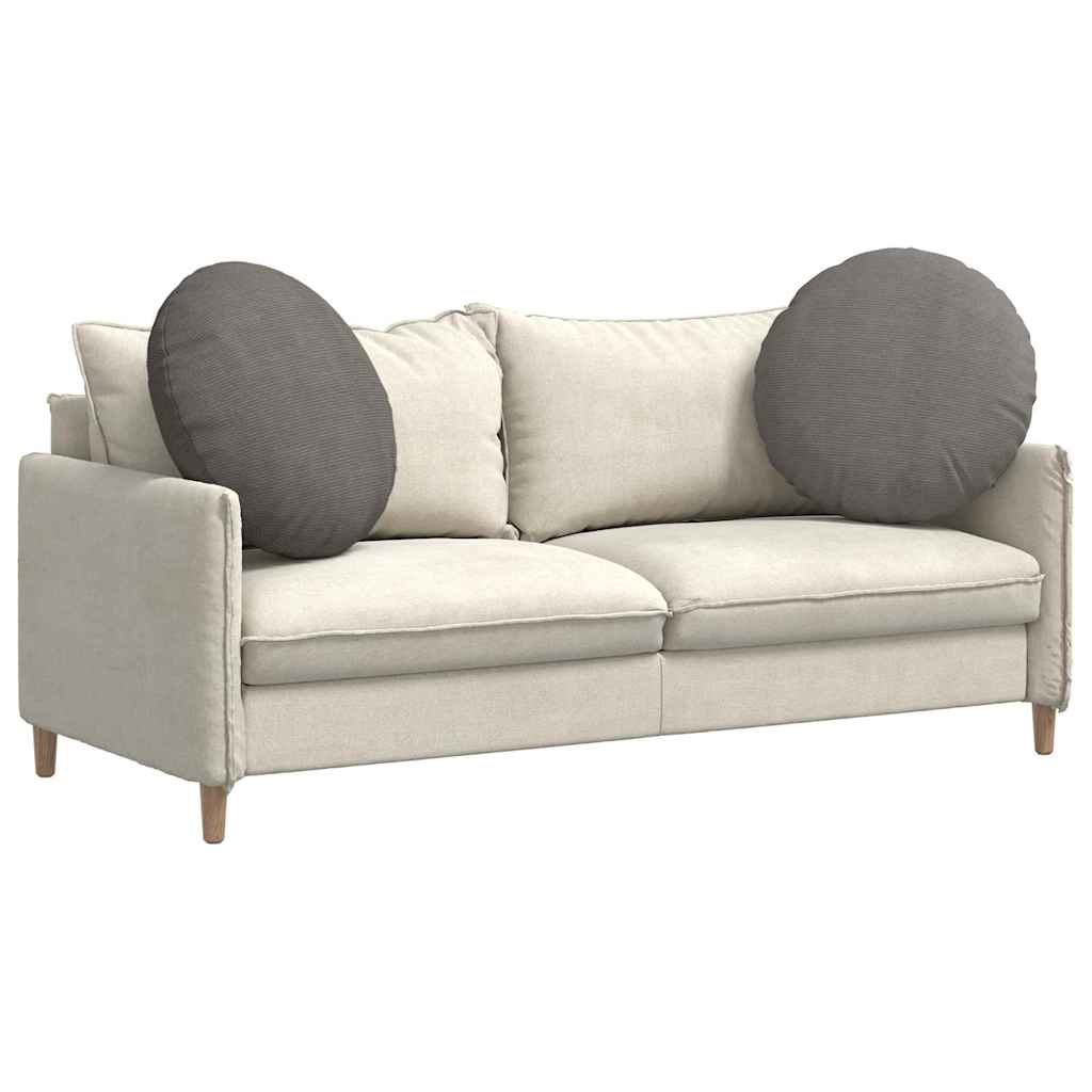 Zitkussens 2 pcs Lichtgrijs Ø 80 cm Katoen Stof is nu te koop bij PeponiXL, paradijselijk wonen!