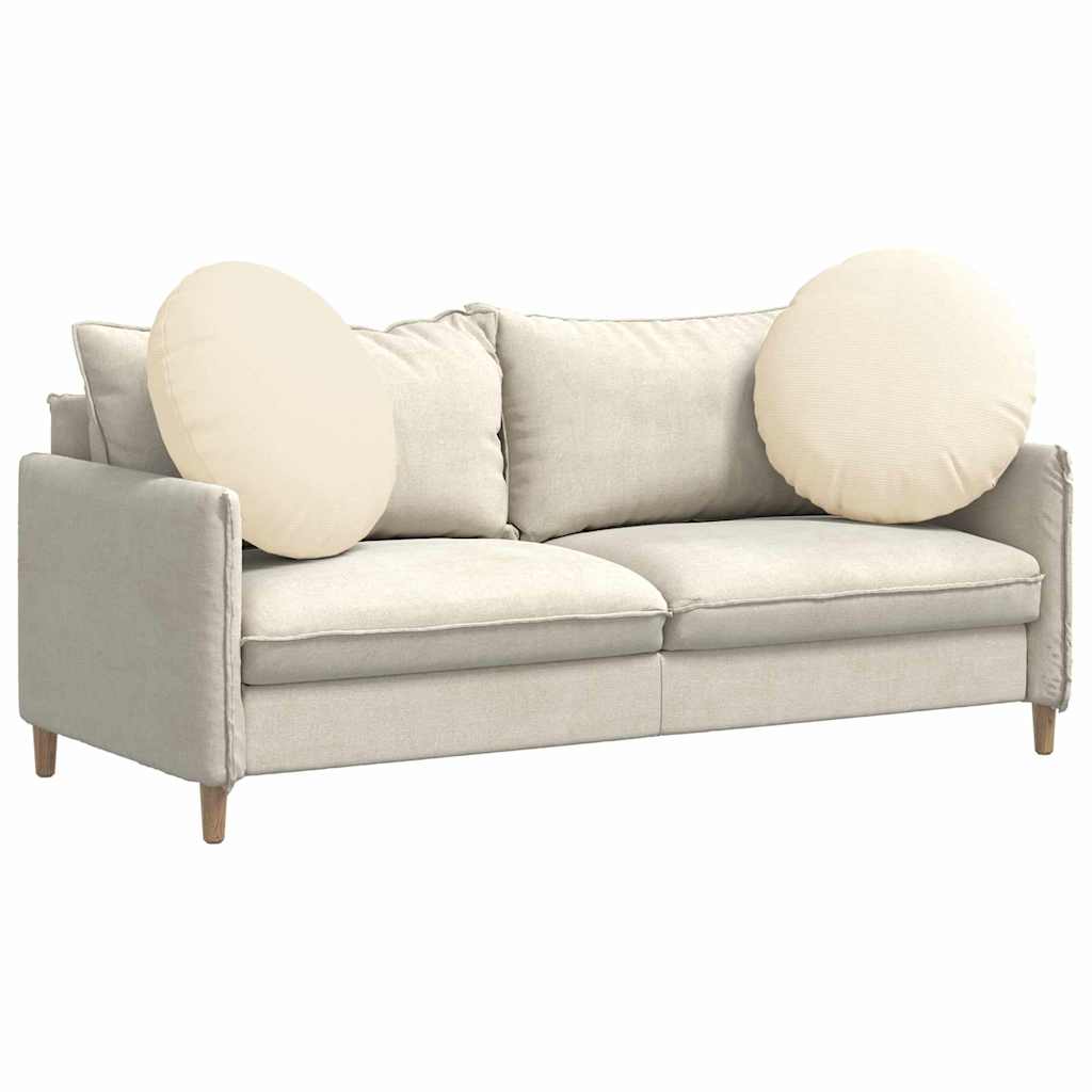 Zitkussens 2 pcs Crème Ø 80 cm Katoen Stof is nu te koop bij PeponiXL, paradijselijk wonen!