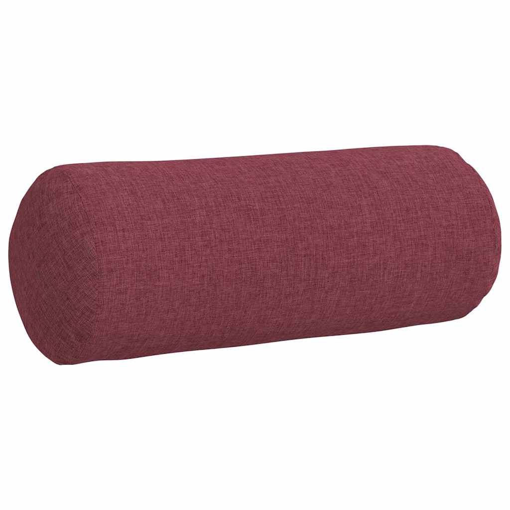 Bolster Kussens 2 stuks Wijnrood Ø 15 x 40 cm Stof is nu te koop bij PeponiXL, paradijselijk wonen!