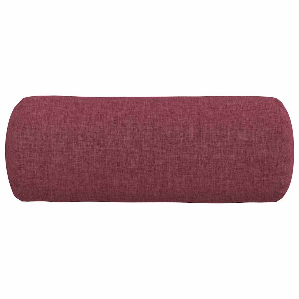 Bolster Kussens 2 stuks Wijnrood Ø 15 x 40 cm Stof is nu te koop bij PeponiXL, paradijselijk wonen!