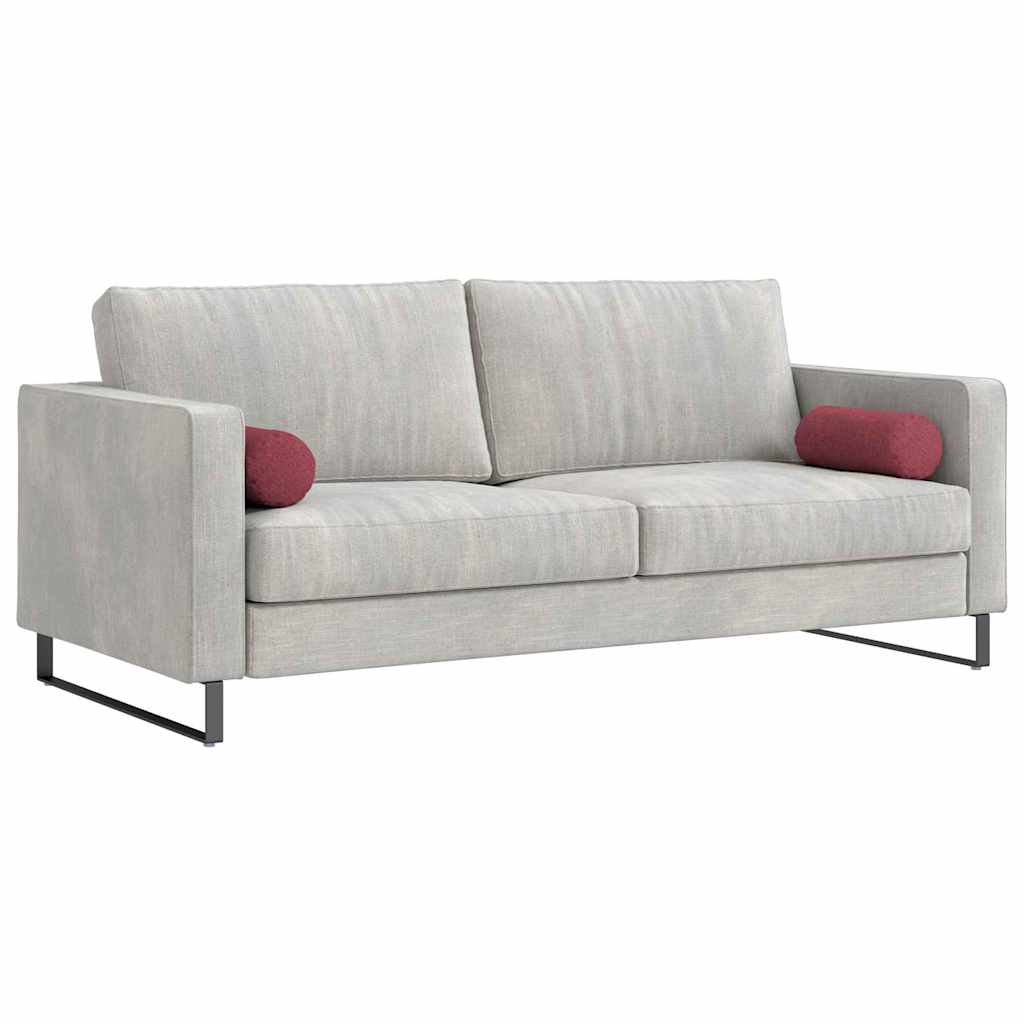 Bolster Kussens 2 stuks Wijnrood Ø 15 x 40 cm Stof is nu te koop bij PeponiXL, paradijselijk wonen!