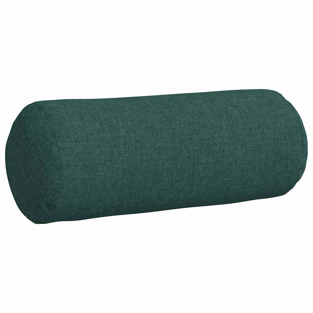 Bolster Kussens 2 stuks Donkergroen Ø 15 x 40 cm Stof is nu te koop bij PeponiXL, paradijselijk wonen!