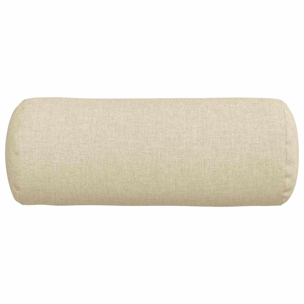 Bolster Kussens 2 stuks Crème Ø 15 x 40 cm Stof is nu te koop bij PeponiXL, paradijselijk wonen!