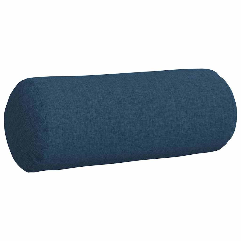 Bolster Kussens 2 stuks Blauw Ø 15 x 40 cm Stof is nu te koop bij PeponiXL, paradijselijk wonen!