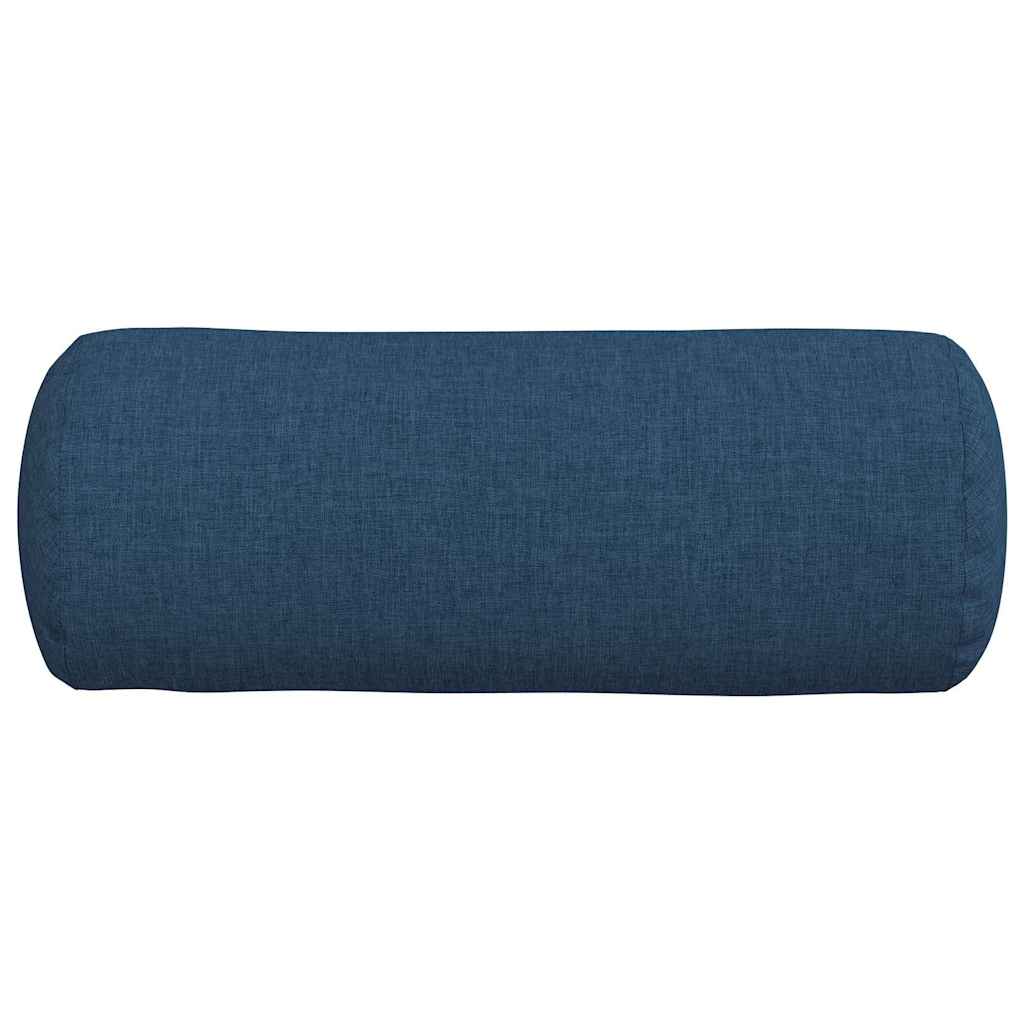 Bolster Kussens 2 stuks Blauw Ø 15 x 40 cm Stof is nu te koop bij PeponiXL, paradijselijk wonen!