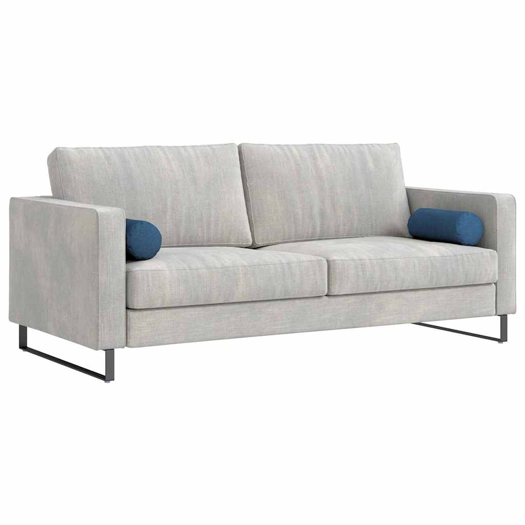 Bolster Kussens 2 stuks Blauw Ø 15 x 40 cm Stof is nu te koop bij PeponiXL, paradijselijk wonen!