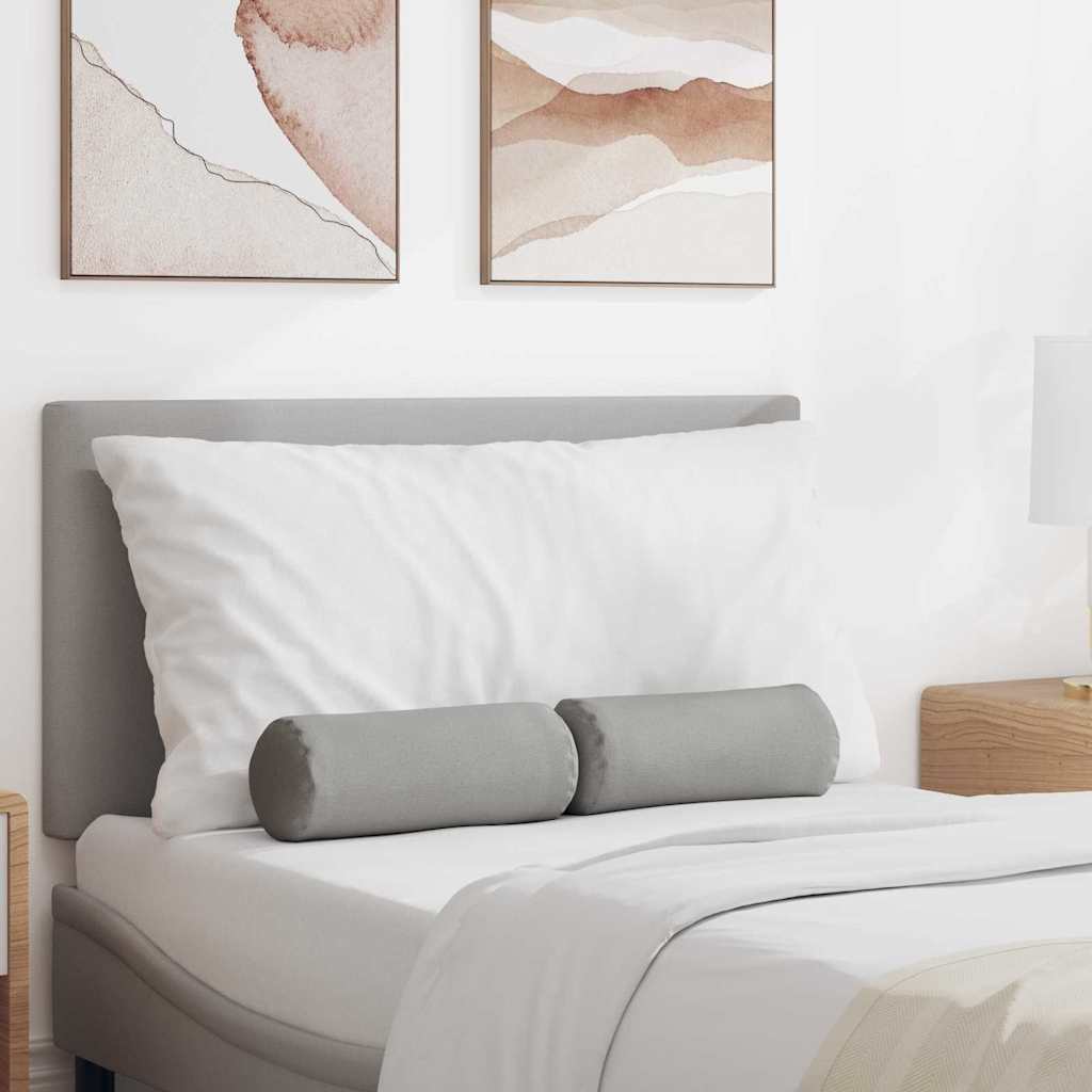 Bolster Kussens 2 stuks Wolkengrijs Ø 15 x 40 cm Stof is nu te koop bij PeponiXL, paradijselijk wonen!