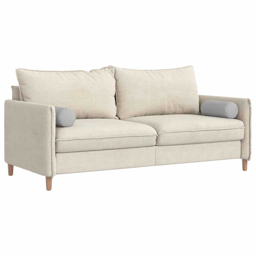 Bolster Kussens 2 stuks Wolkengrijs Ø 15 x 40 cm Stof is nu te koop bij PeponiXL, paradijselijk wonen!