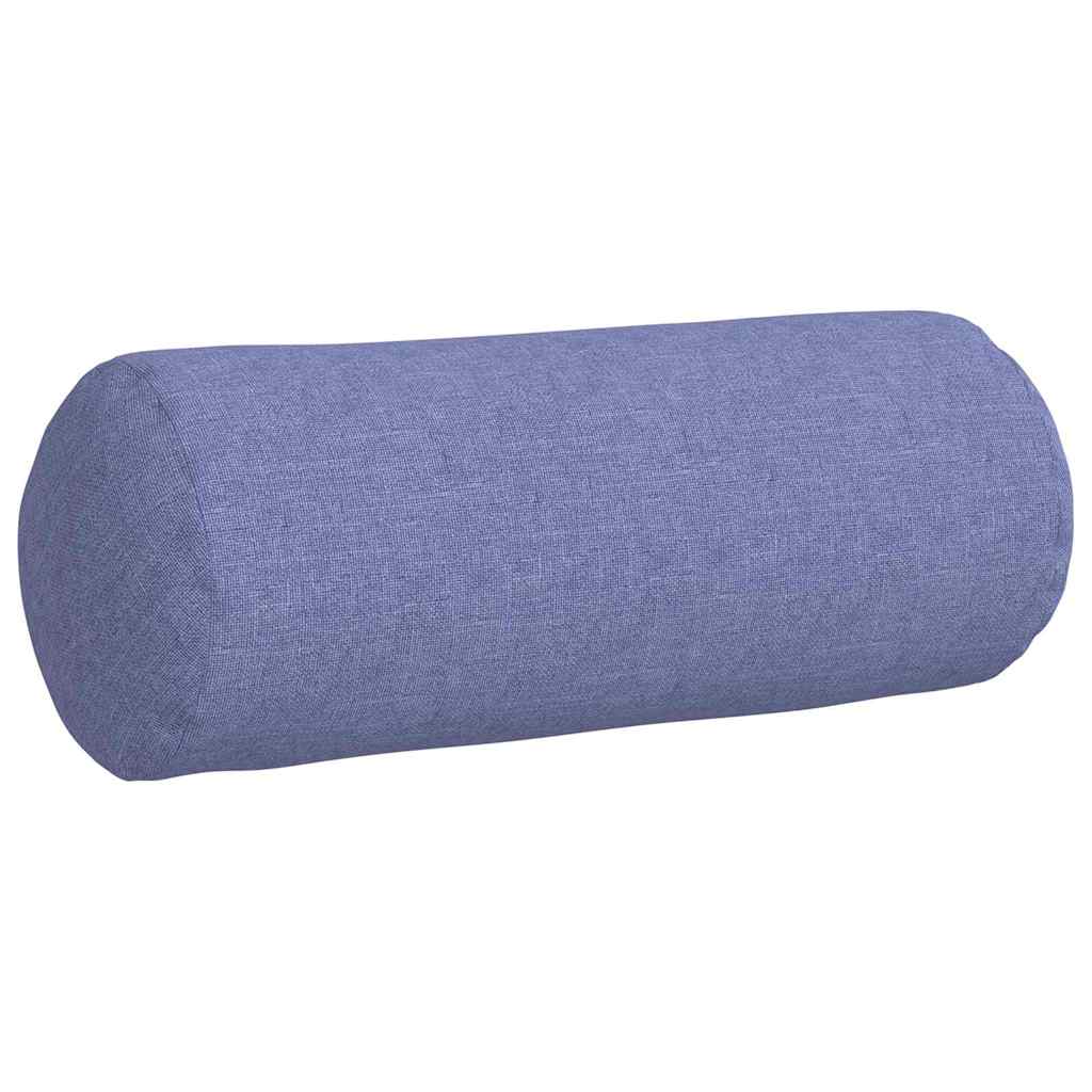 Bolster Kussens 2 stuks Jeans Blauw Ø 15 x 40 cm Stof is nu te koop bij PeponiXL, paradijselijk wonen!