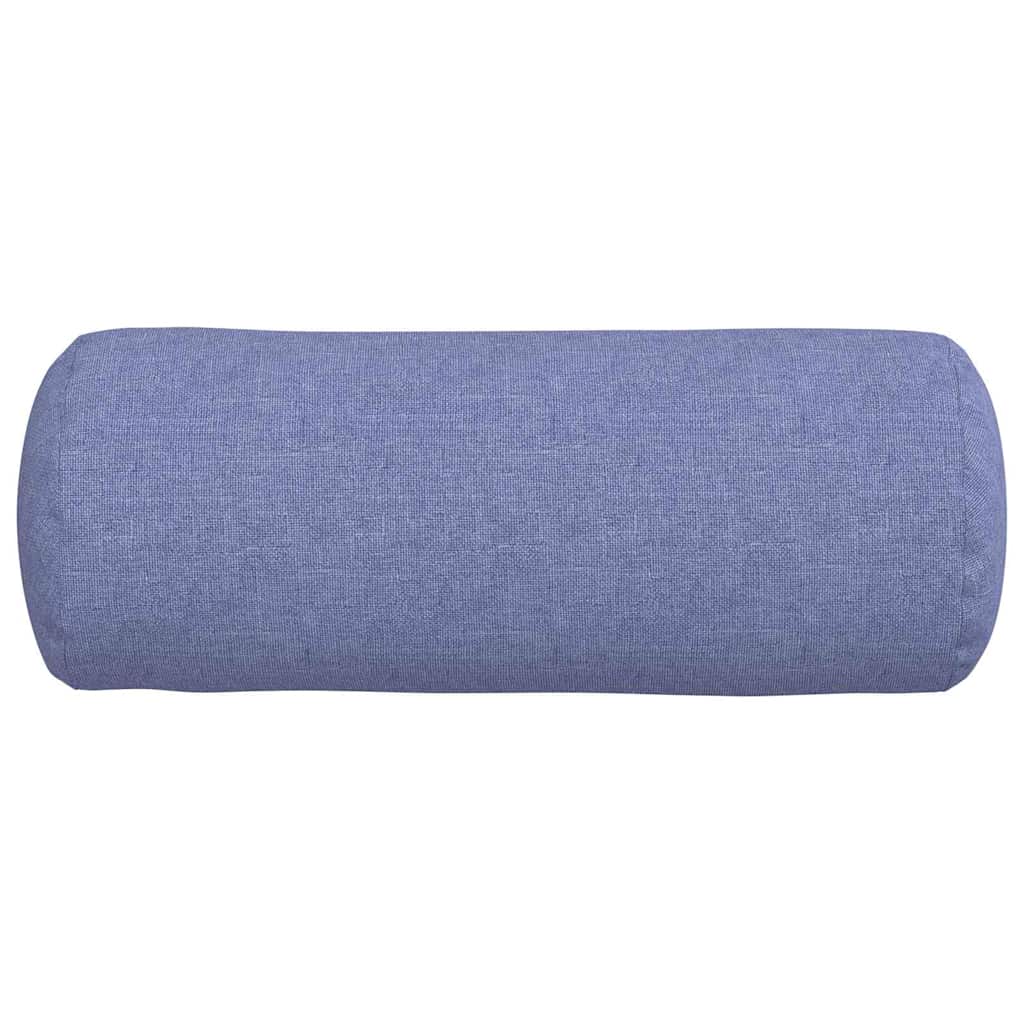 Bolster Kussens 2 stuks Jeans Blauw Ø 15 x 40 cm Stof is nu te koop bij PeponiXL, paradijselijk wonen!