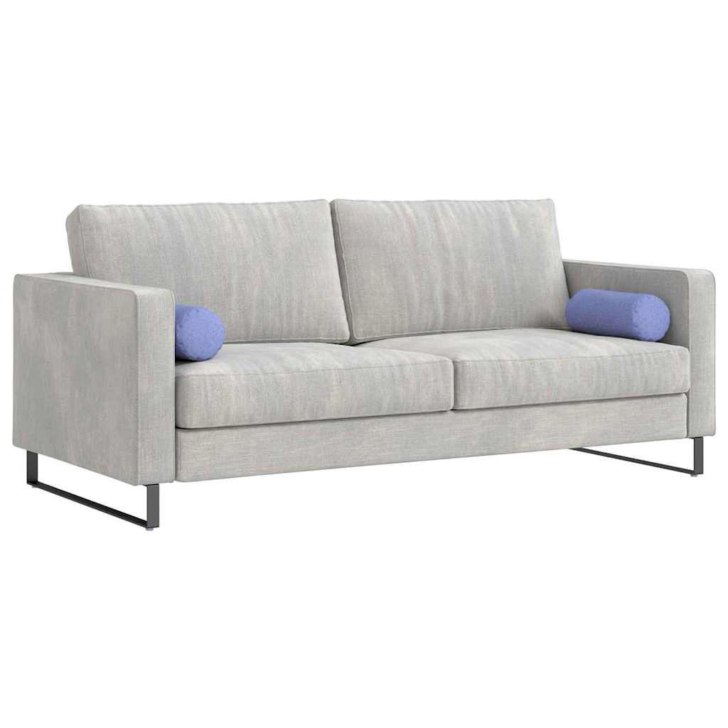 Bolster Kussens 2 stuks Jeans Blauw Ø 15 x 40 cm Stof is nu te koop bij PeponiXL, paradijselijk wonen!