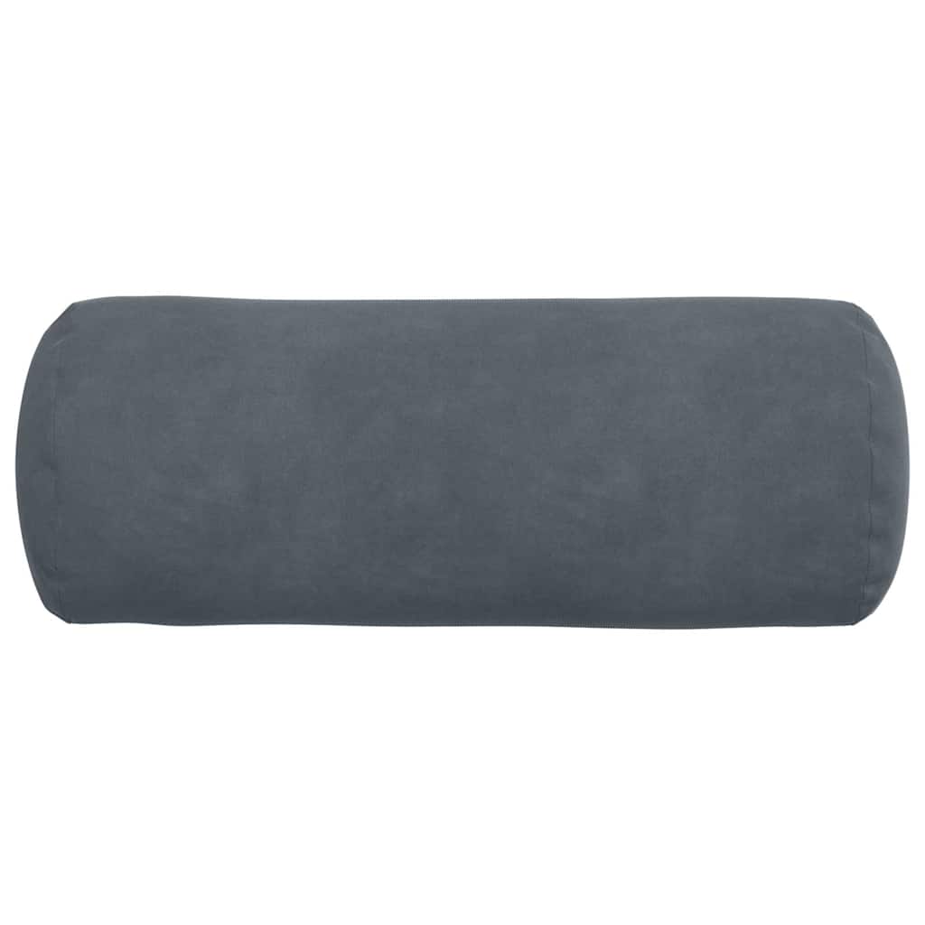Bolster Kussens 2 stuks Donkergrijs Ø 15 x 40 cm Cordstof is nu te koop bij PeponiXL, paradijselijk wonen!