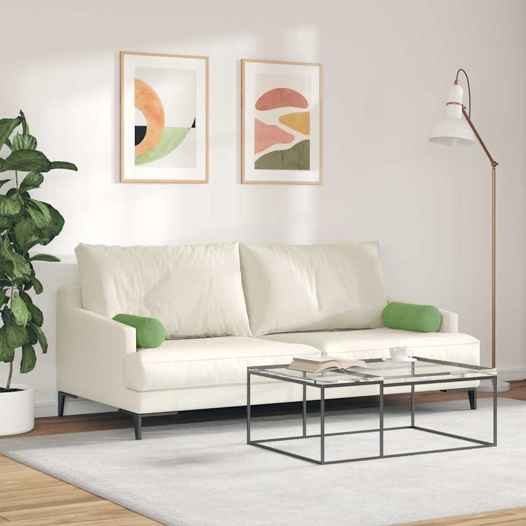 Bolster Kussens 2 stuks Lichtgroen Ø 15 x 40 cm Cordstof is nu te koop bij PeponiXL, paradijselijk wonen!