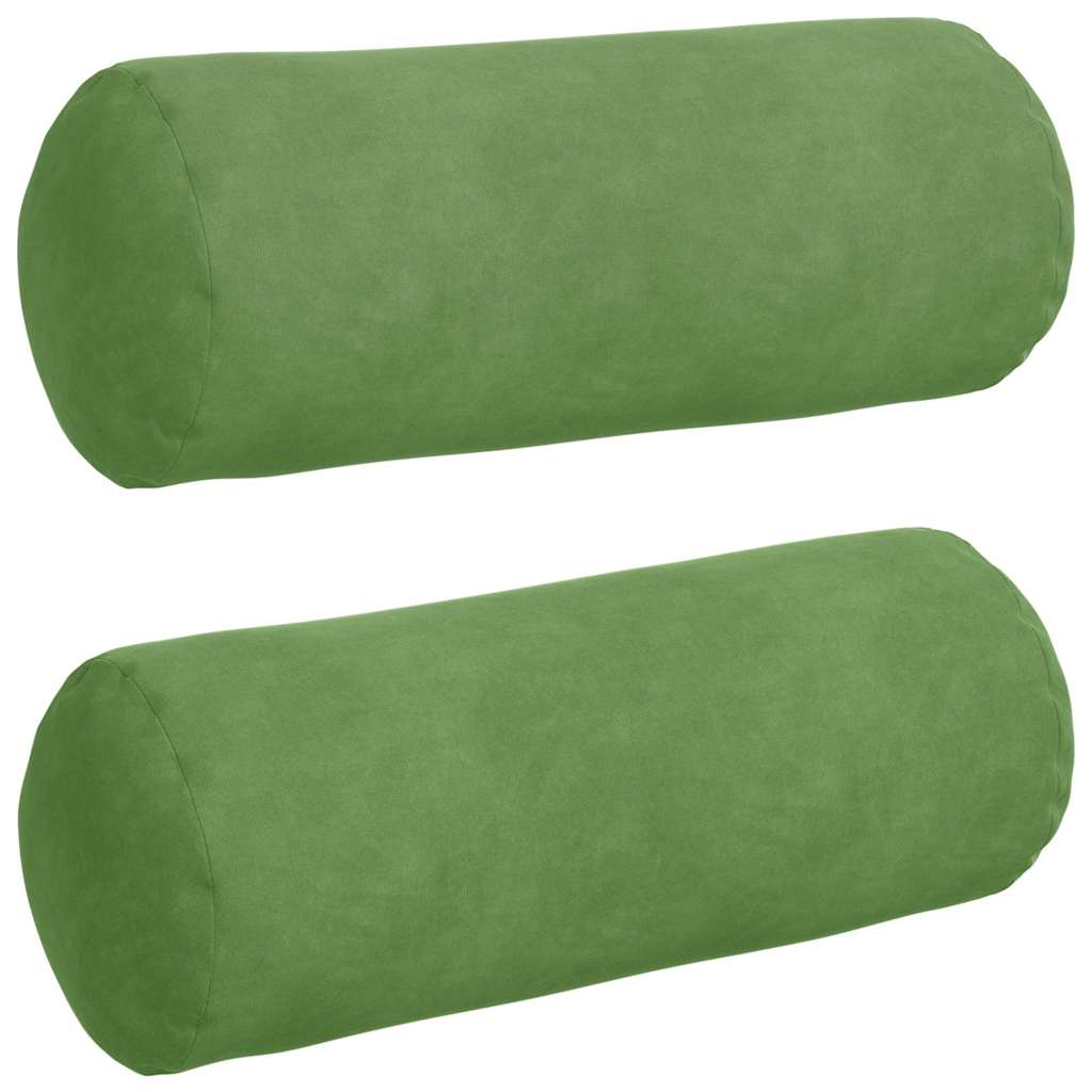Bolster Kussens 2 stuks Lichtgroen Ø 15 x 40 cm Cordstof is nu te koop bij PeponiXL, paradijselijk wonen!