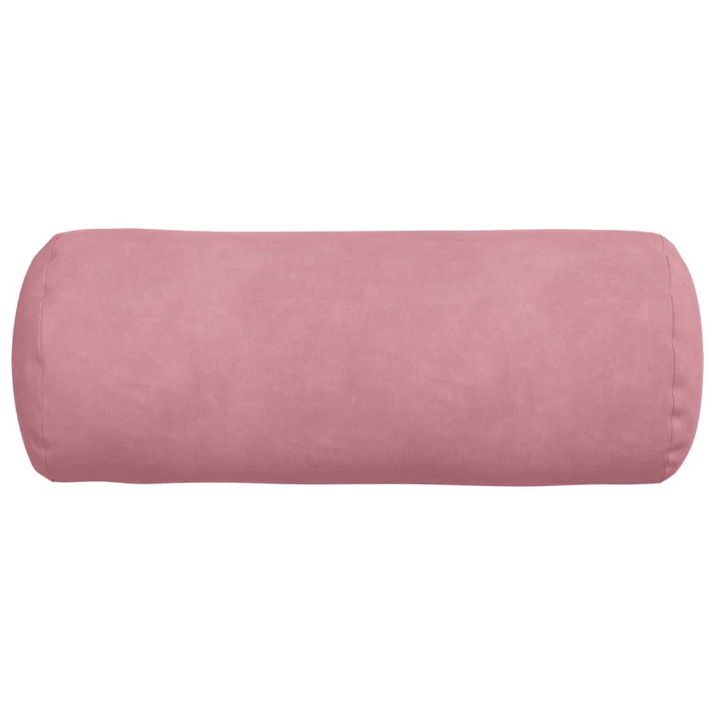 Bolster Kussens 2 stuks Roze Ø 15 x 40 cm Cordstof is nu te koop bij PeponiXL, paradijselijk wonen!