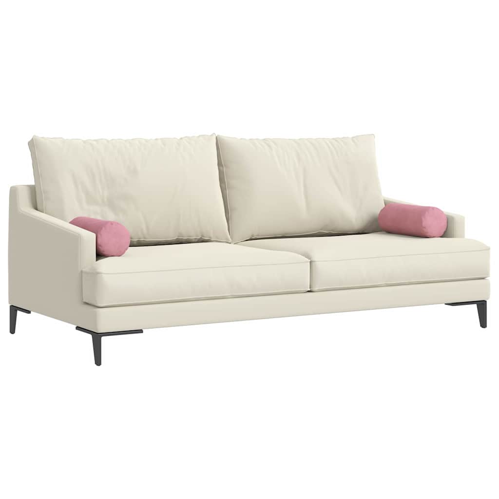 Bolster Kussens 2 stuks Roze Ø 15 x 40 cm Cordstof is nu te koop bij PeponiXL, paradijselijk wonen!