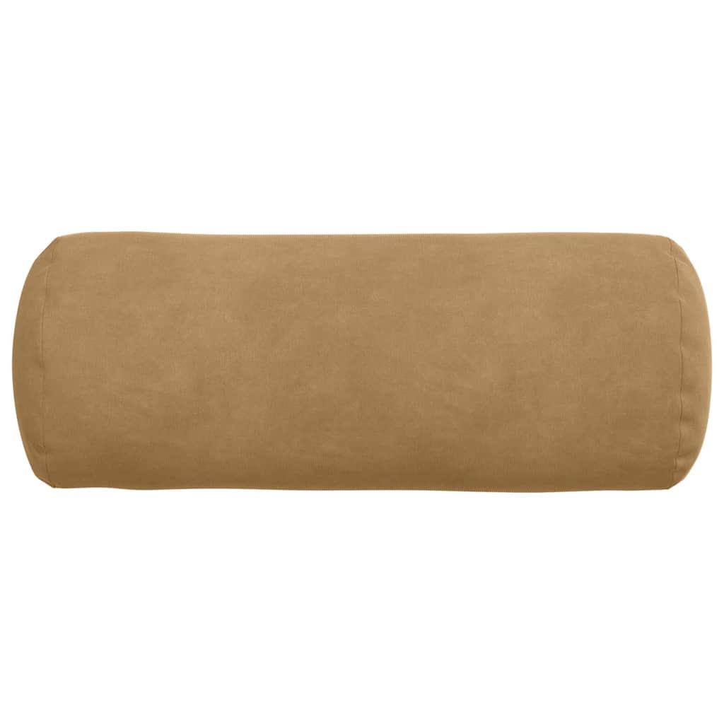 Bolster Kussens 2 stuks Bruin Ø 15 x 40 cm Cordstof is nu te koop bij PeponiXL, paradijselijk wonen!
