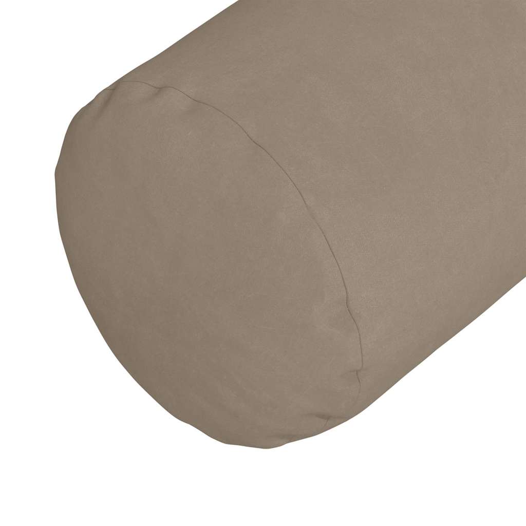 Bolster Kussens 2 stuks Taupe Ø 15 x 40 cm Microvezel Stof is nu te koop bij PeponiXL, paradijselijk wonen!