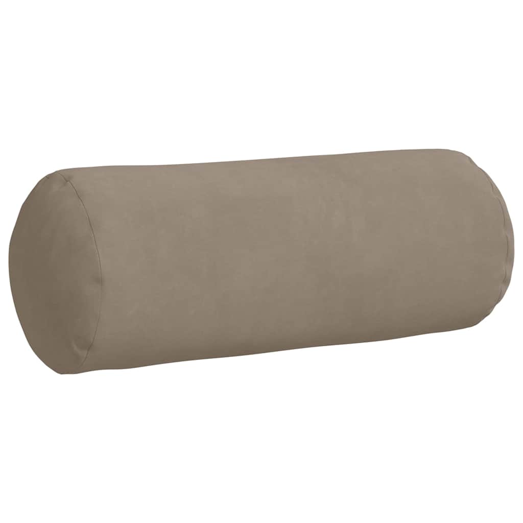 Bolster Kussens 2 stuks Taupe Ø 15 x 40 cm Microvezel Stof is nu te koop bij PeponiXL, paradijselijk wonen!