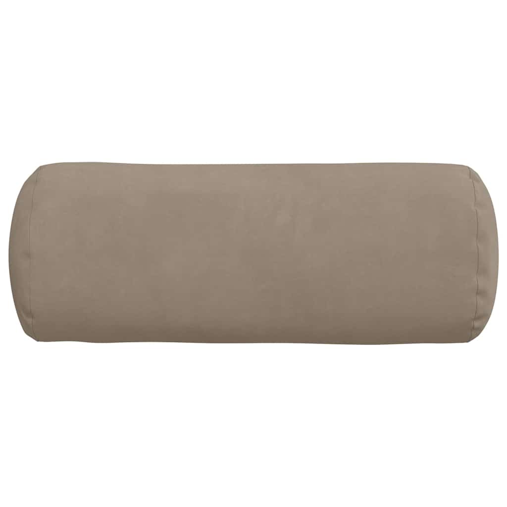 Bolster Kussens 2 stuks Taupe Ø 15 x 40 cm Microvezel Stof is nu te koop bij PeponiXL, paradijselijk wonen!