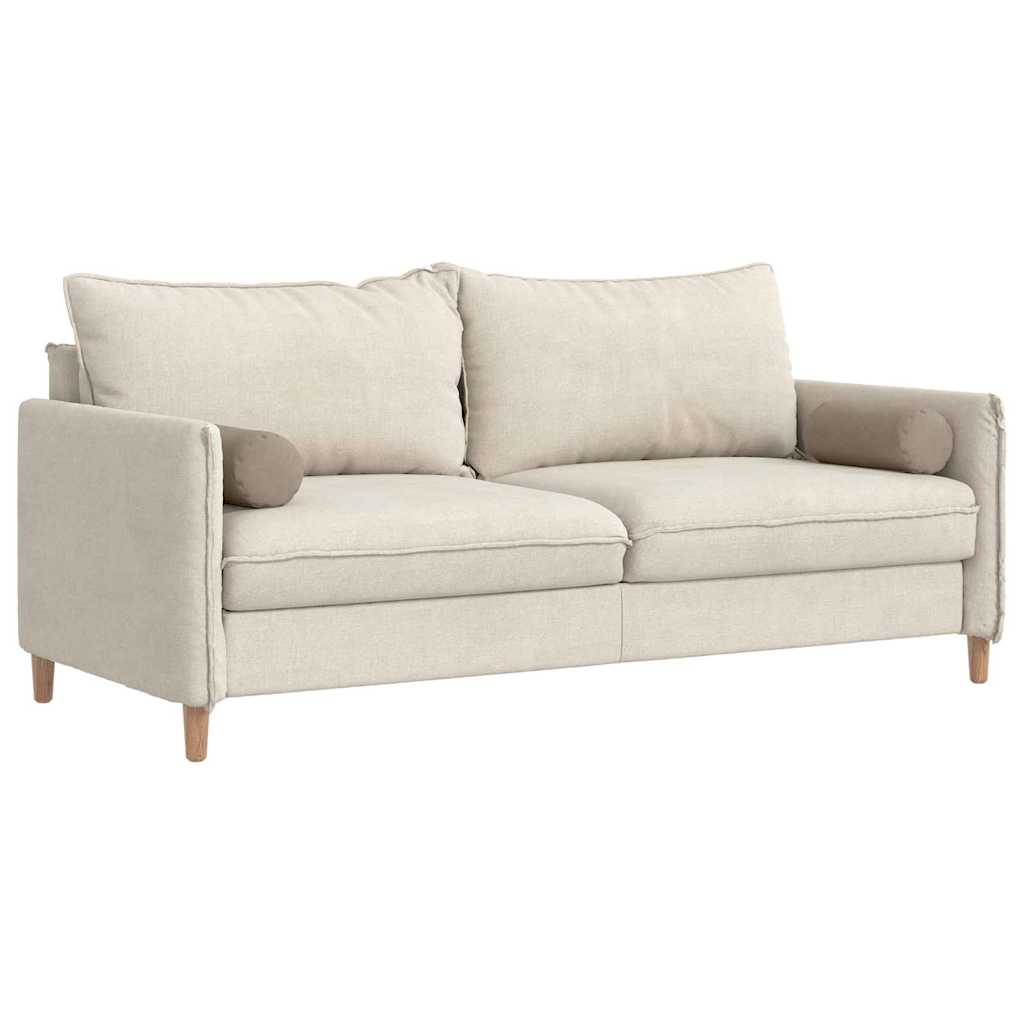 Bolster Kussens 2 stuks Taupe Ø 15 x 40 cm Microvezel Stof is nu te koop bij PeponiXL, paradijselijk wonen!