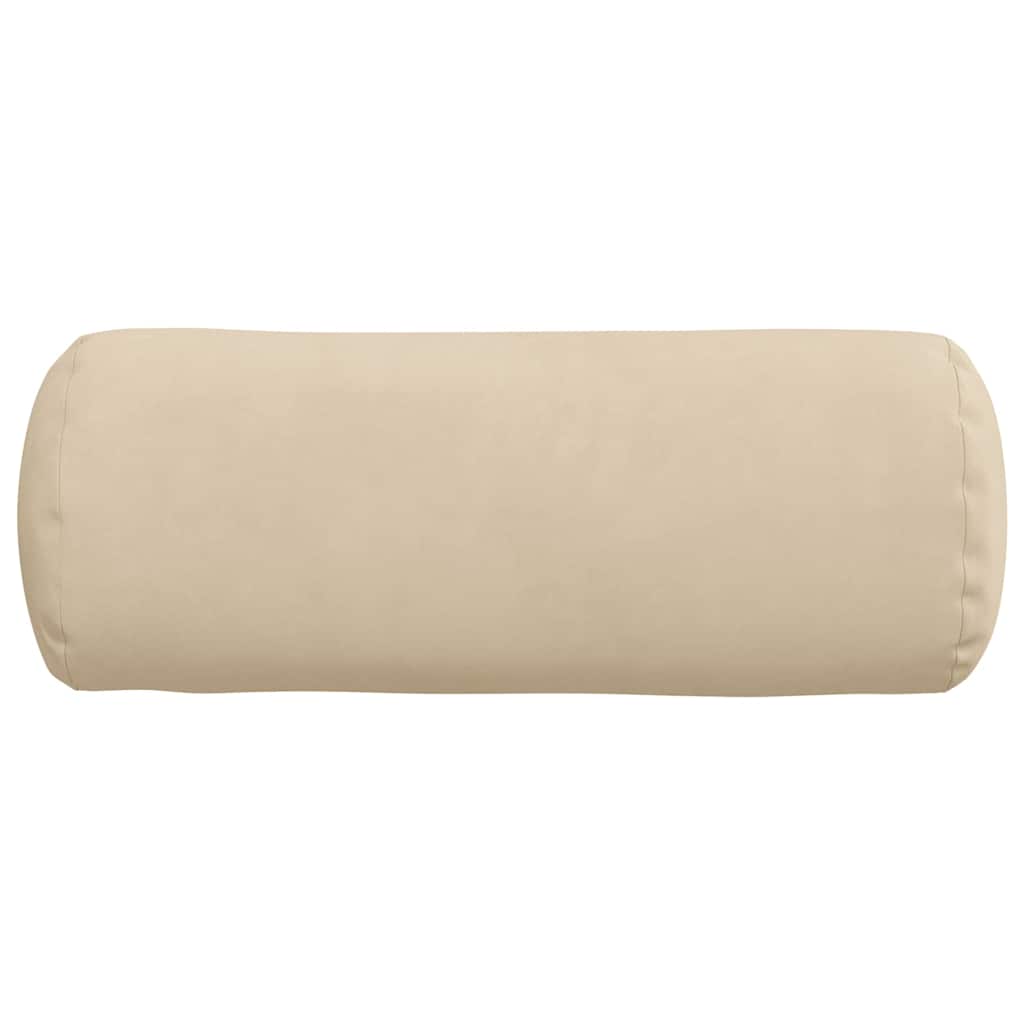 Bolster Kussens 2 stuks Crème Ø 15 x 40 cm Microvezel Stof is nu te koop bij PeponiXL, paradijselijk wonen!