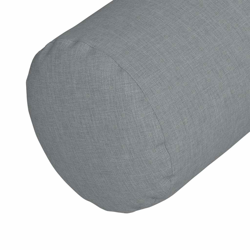 Bolster Kussens 2 stuks Lichtgrijs Ø 25 x 70 cm Stof is nu te koop bij PeponiXL, paradijselijk wonen!