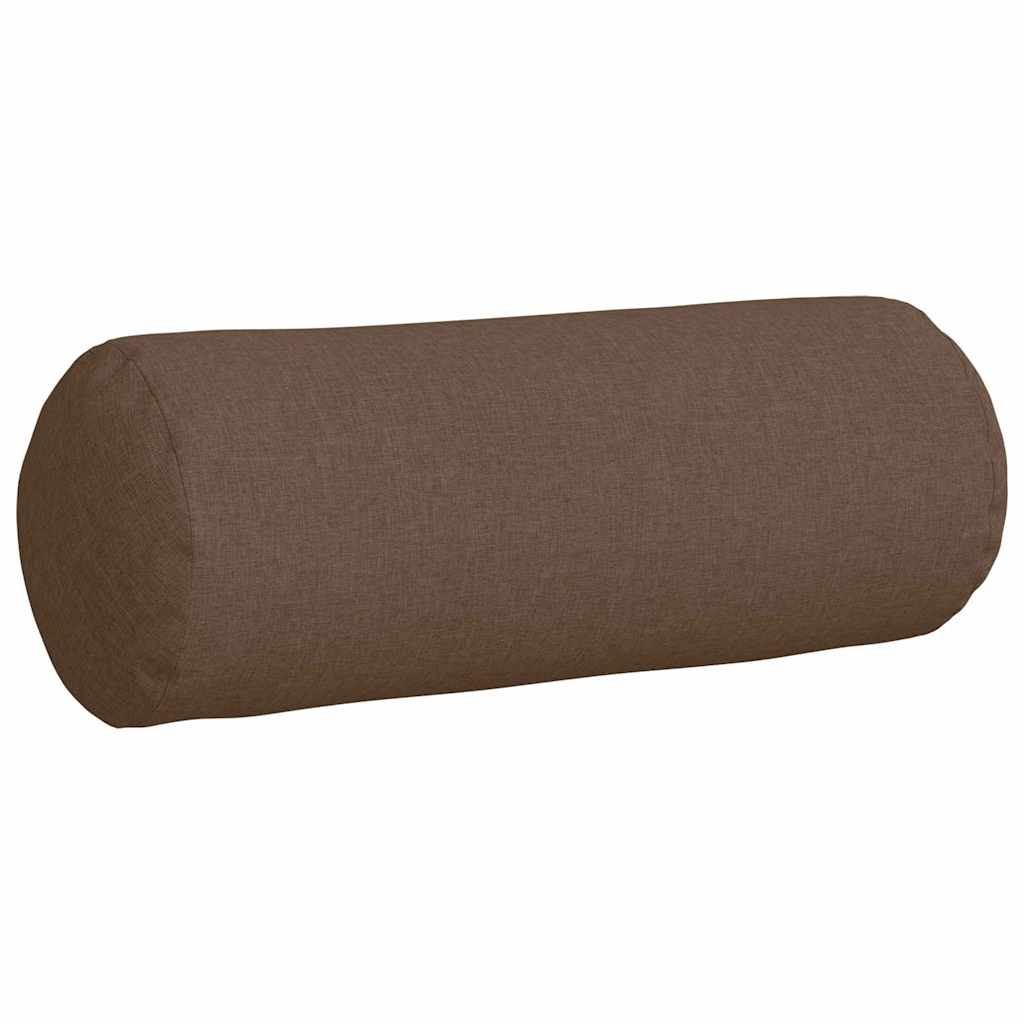 Bolster Kussens 2 stuks Bruin Ø 25 x 70 cm Stof is nu te koop bij PeponiXL, paradijselijk wonen!