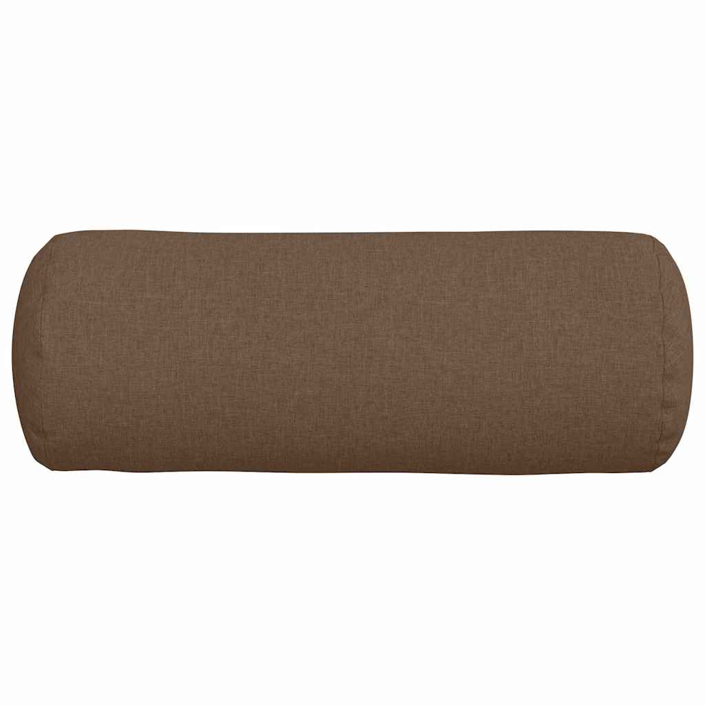 Bolster Kussens 2 stuks Bruin Ø 25 x 70 cm Stof is nu te koop bij PeponiXL, paradijselijk wonen!