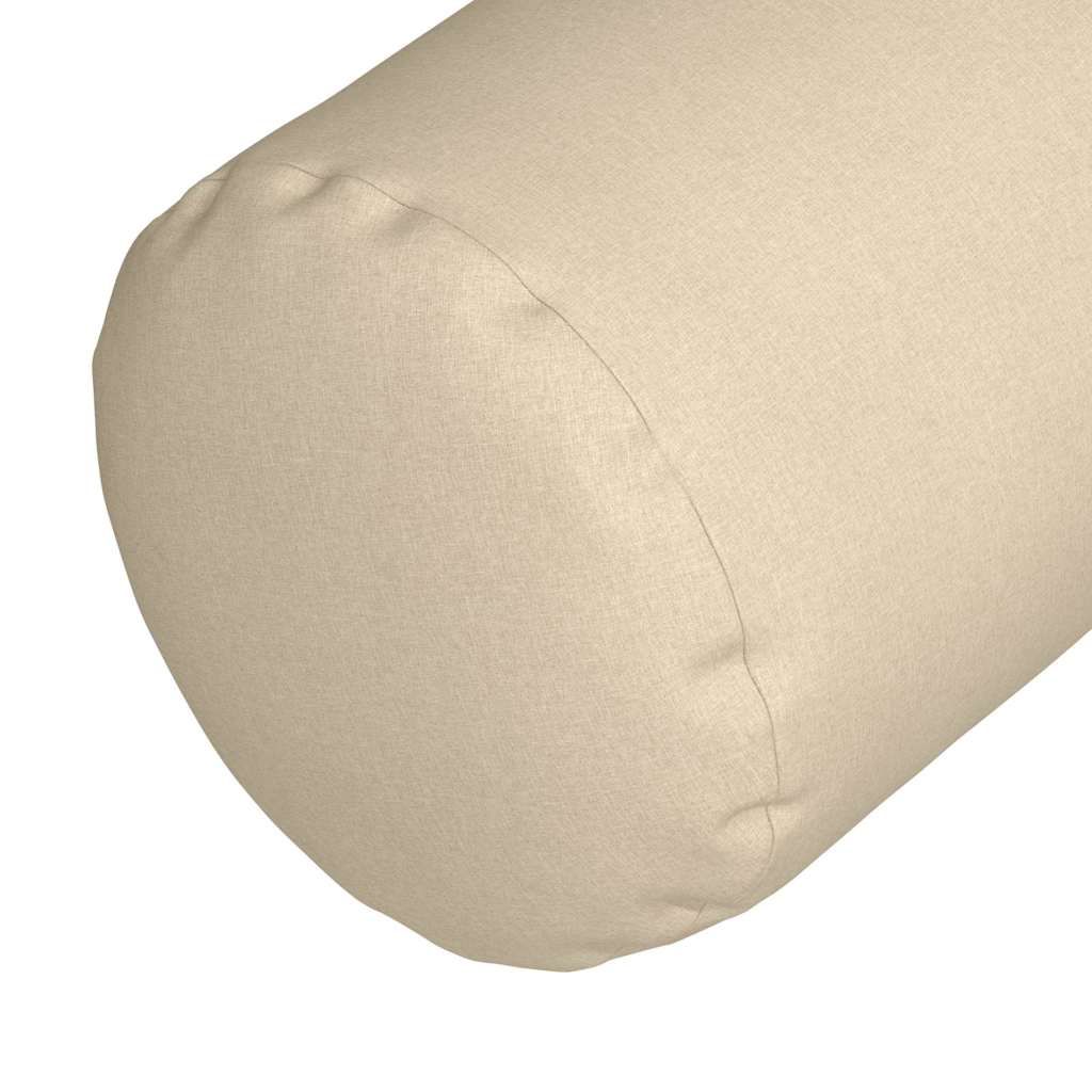 Bolster Kussens 2 stuks Crème Ø 25 x 70 cm Stof is nu te koop bij PeponiXL, paradijselijk wonen!