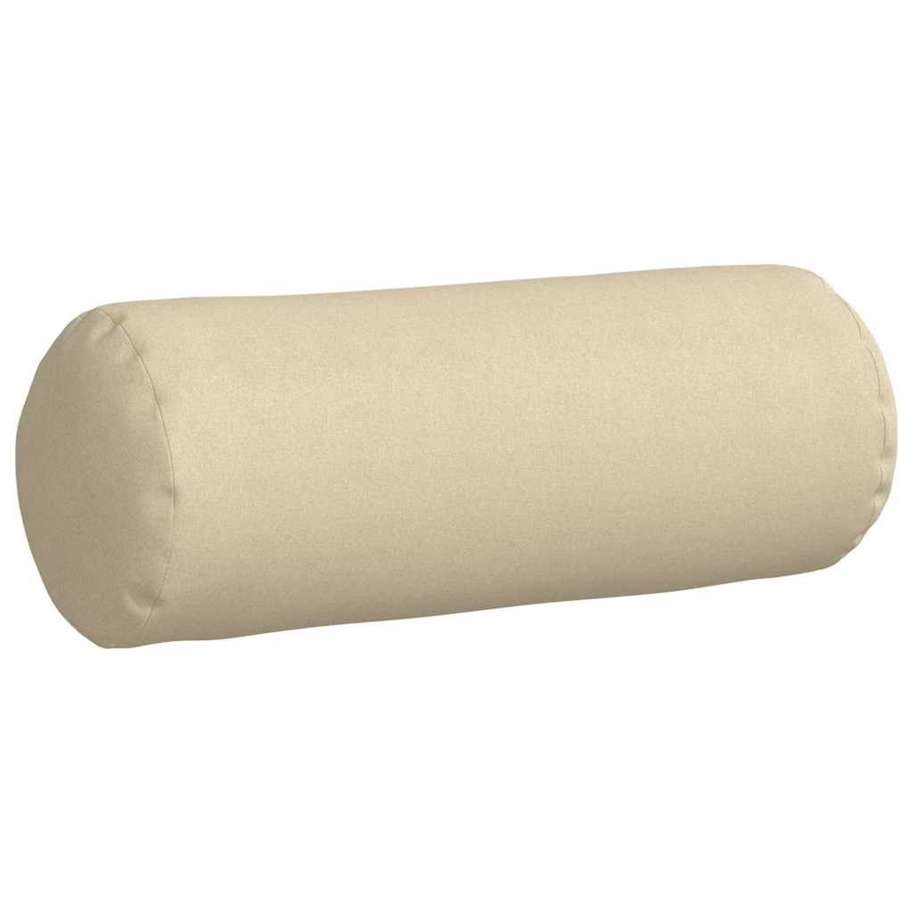 Bolster Kussens 2 stuks Crème Ø 25 x 70 cm Stof is nu te koop bij PeponiXL, paradijselijk wonen!