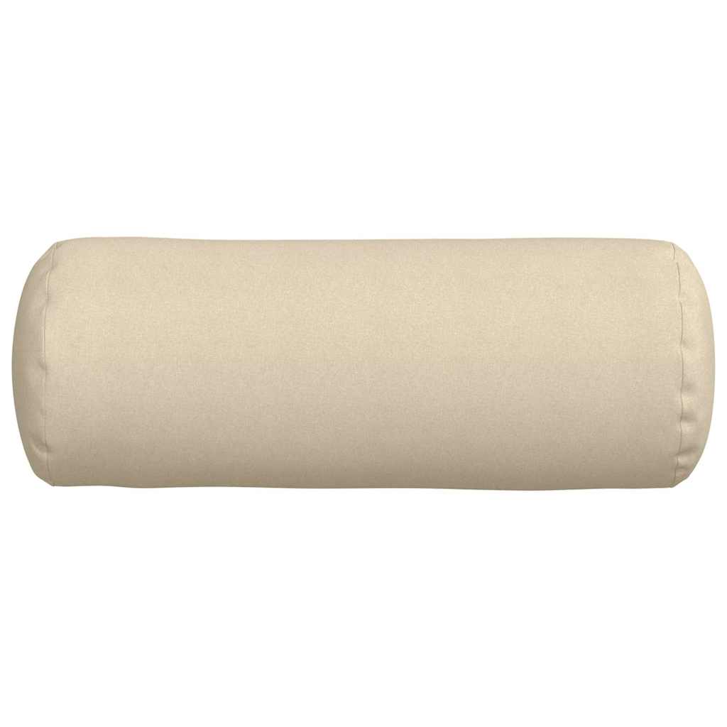 Bolster Kussens 2 stuks Crème Ø 25 x 70 cm Stof is nu te koop bij PeponiXL, paradijselijk wonen!
