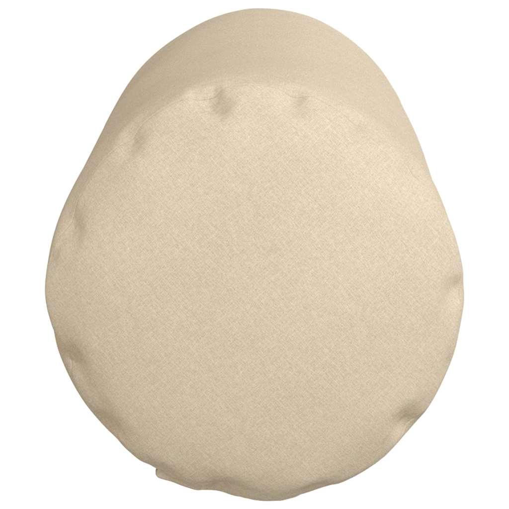 Bolster Kussens 2 stuks Crème Ø 25 x 70 cm Stof is nu te koop bij PeponiXL, paradijselijk wonen!