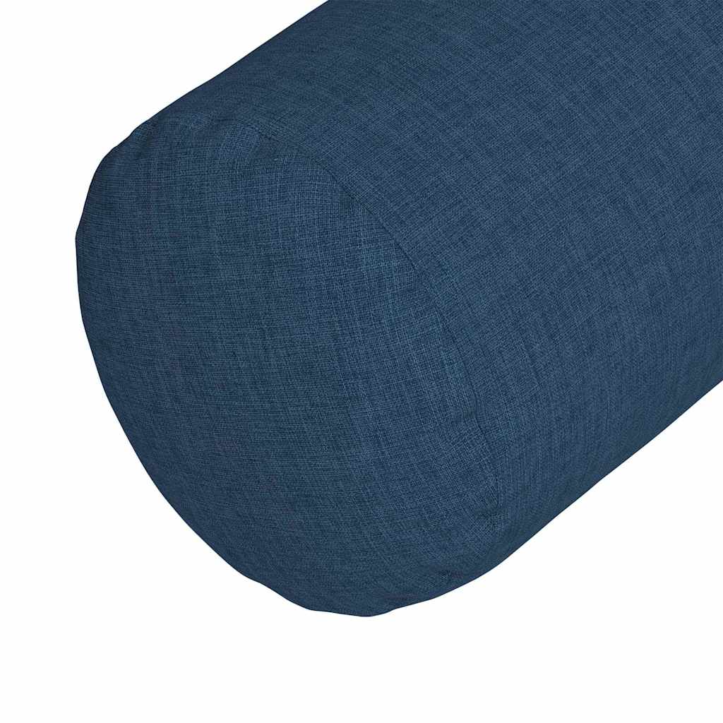 Bolster Kussens 2 stuks Blauw Ø 25 x 70 cm Stof is nu te koop bij PeponiXL, paradijselijk wonen!