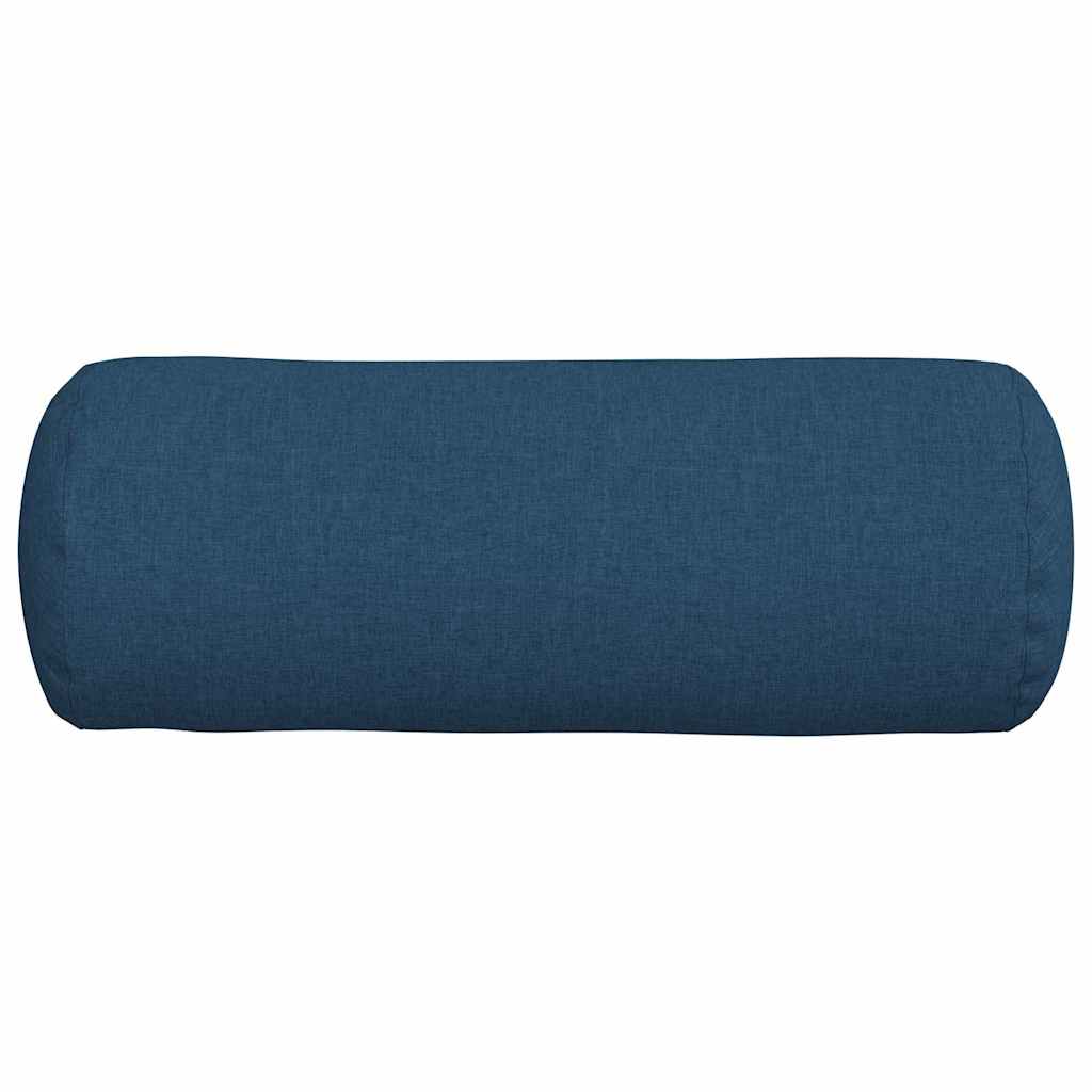 Bolster Kussens 2 stuks Blauw Ø 25 x 70 cm Stof is nu te koop bij PeponiXL, paradijselijk wonen!