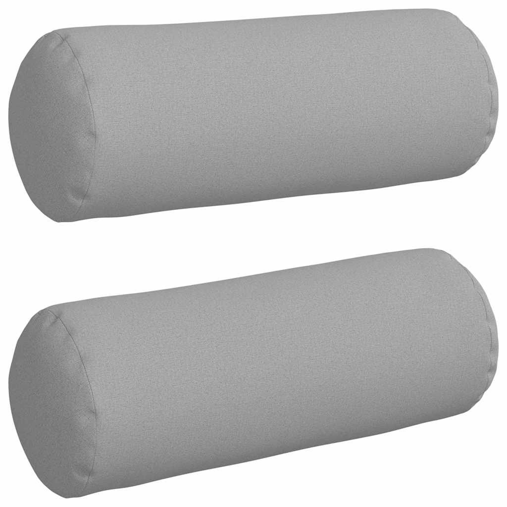 Bolster Kussens 2 pcs Wolkengrijs Ø 25 x 70 cm Stof is nu te koop bij PeponiXL, paradijselijk wonen!