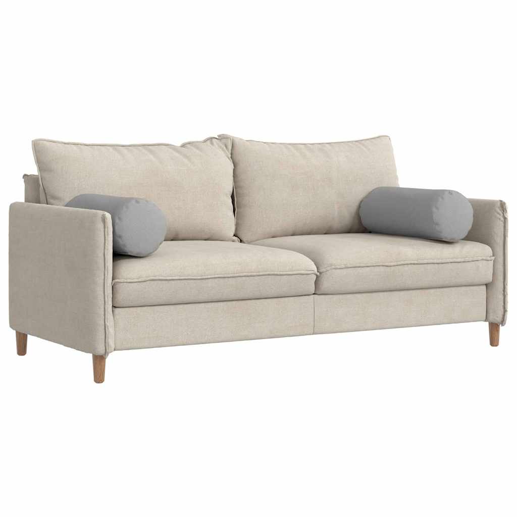 Bolster Kussens 2 pcs Wolkengrijs Ø 25 x 70 cm Stof is nu te koop bij PeponiXL, paradijselijk wonen!