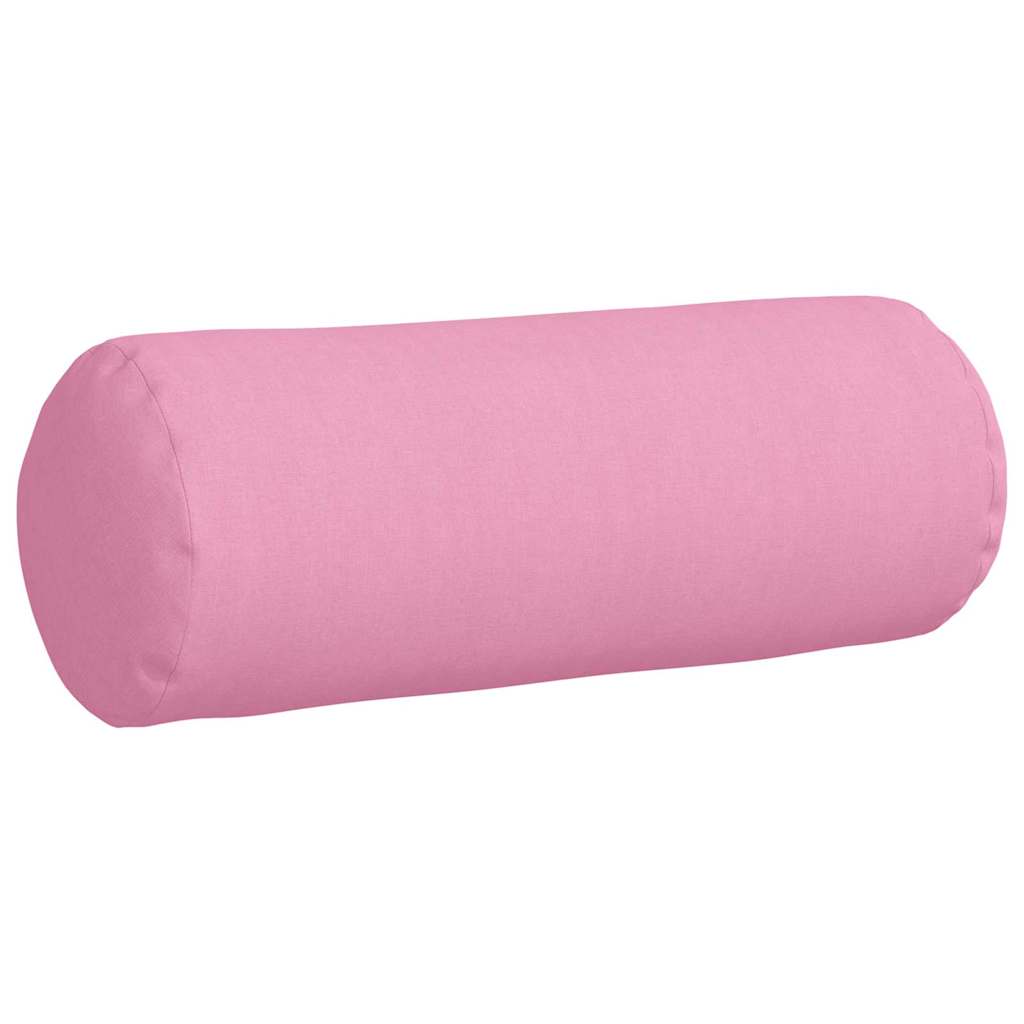 Bolster Kussens 2 stuks Roze Ø 25 x 70 cm Stof is nu te koop bij PeponiXL, paradijselijk wonen!