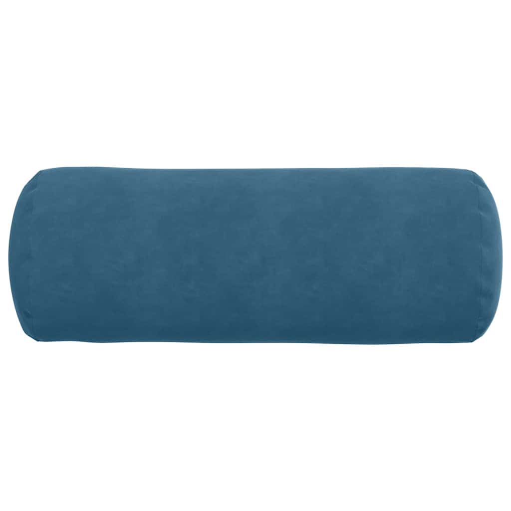 Bolster Kussens 2 stuks Blauw Ø 25 x 70 cm Cordstof is nu te koop bij PeponiXL, paradijselijk wonen!