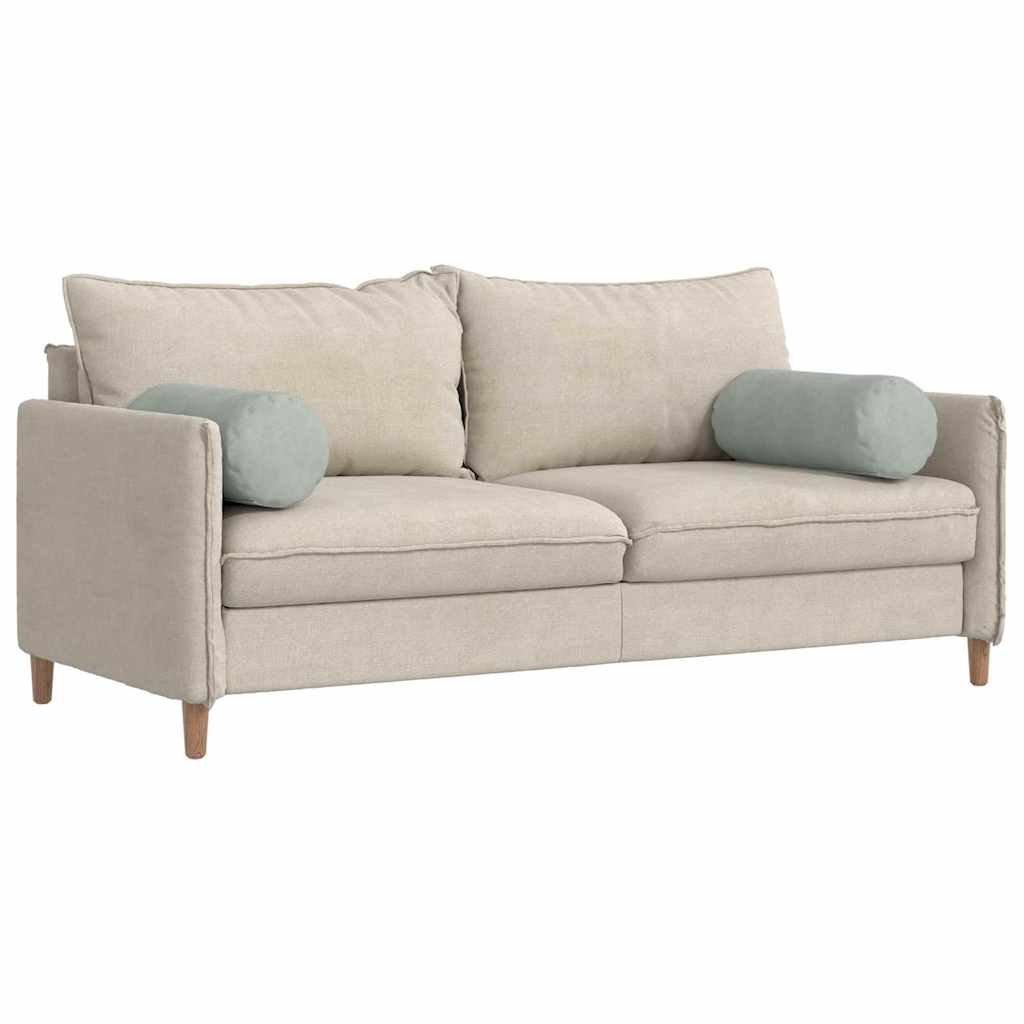 Bolster Kussens 2 stuks Lichtgrijs Ø 25 x 70 cm Cordstof is nu te koop bij PeponiXL, paradijselijk wonen!