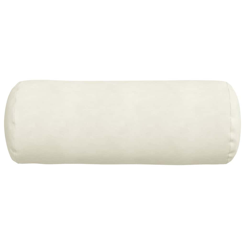 Bolster Kussens 2 stuks Crème Ø 25 x 70 cm Cordstof is nu te koop bij PeponiXL, paradijselijk wonen!
