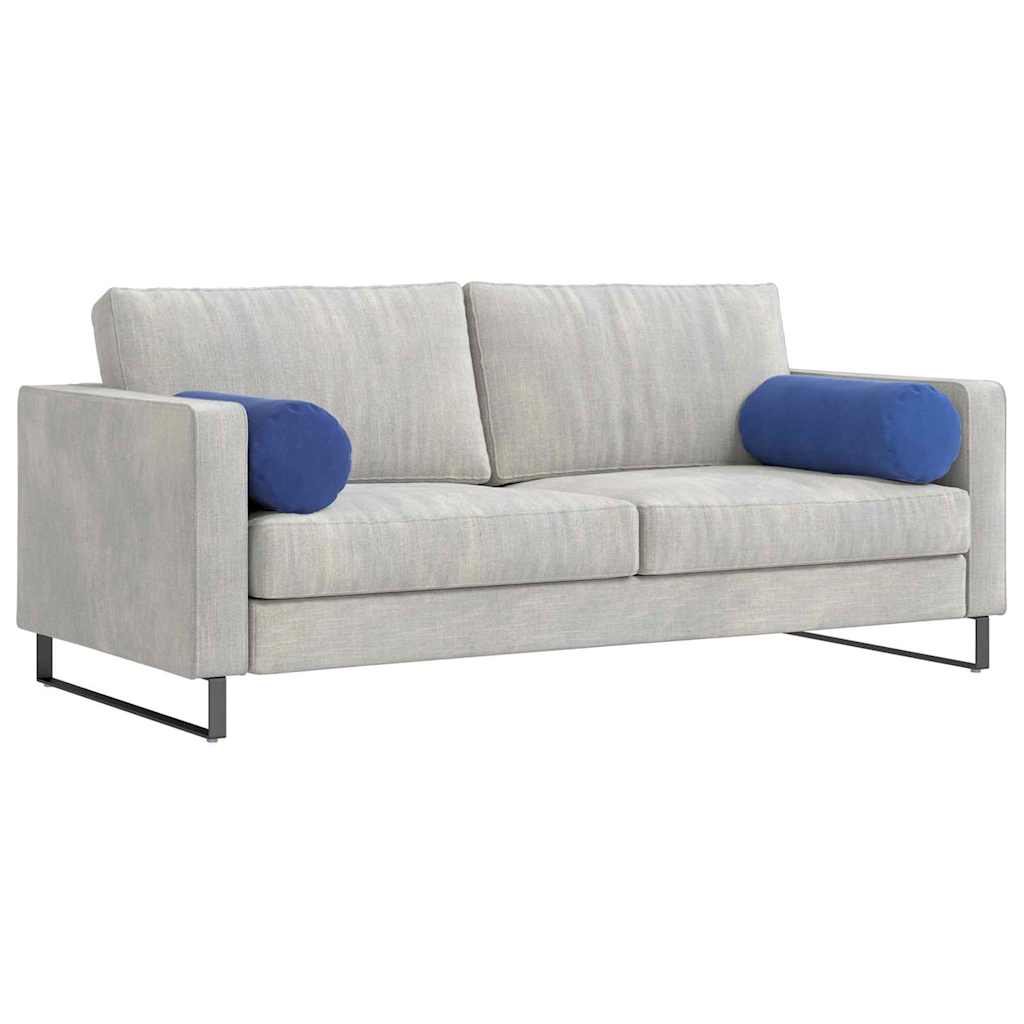 Bolster Kussens 2 stuks Politieblauw Ø 25 x 70 cm Cordstof is nu te koop bij PeponiXL, paradijselijk wonen!