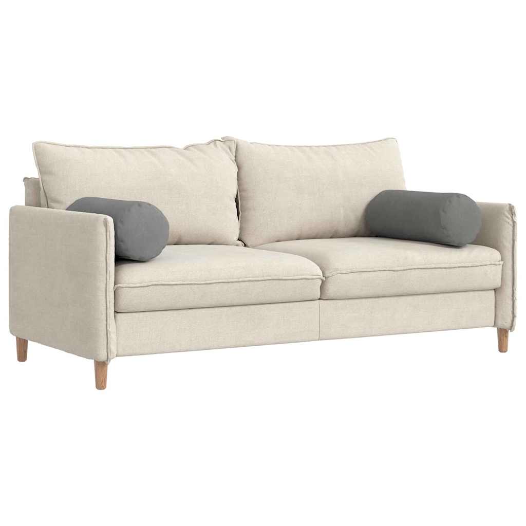 Bolster Kussens 2 stuks Donkergrijs Ø 25 x 70 cm Microvezel Stof is nu te koop bij PeponiXL, paradijselijk wonen!