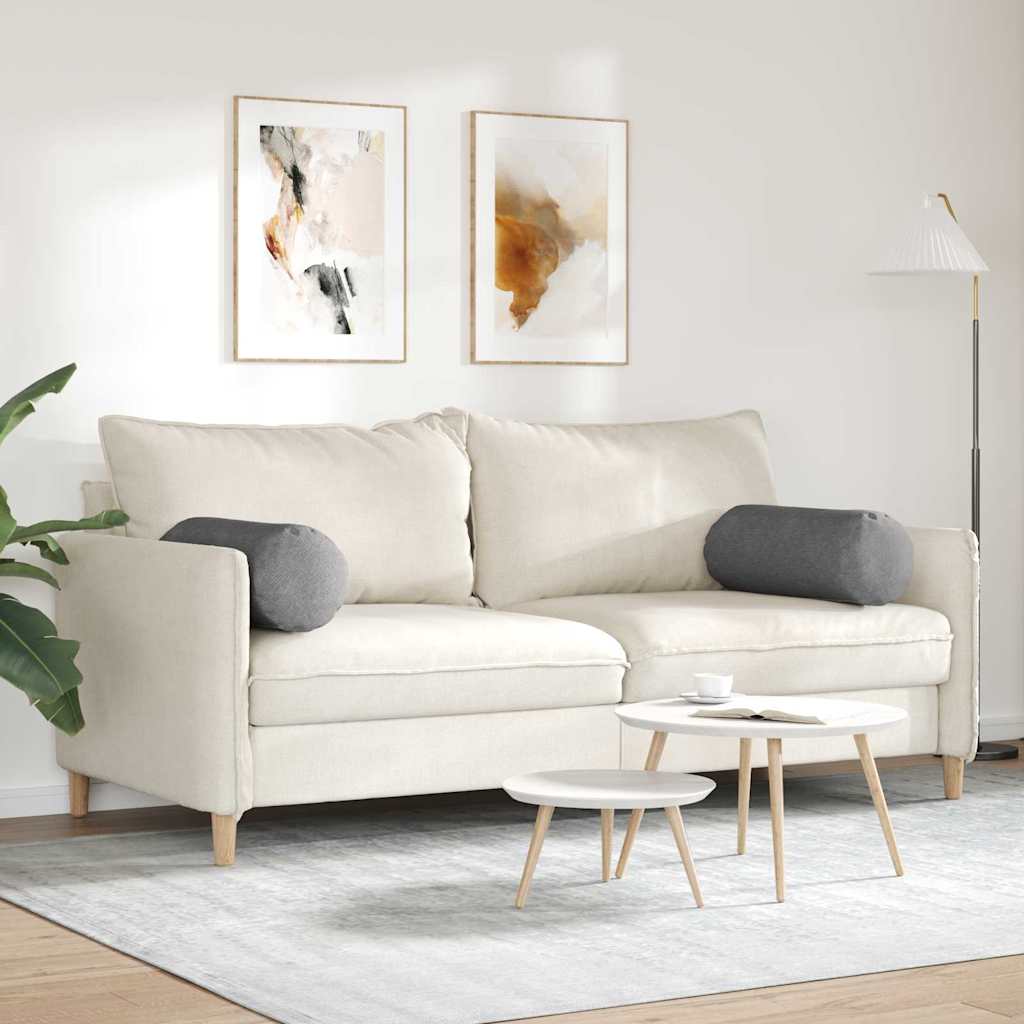 Bolster Kussens 2 stuks Donkergrijs Ø 25 x 70 cm Cordstof is nu te koop bij PeponiXL, paradijselijk wonen!