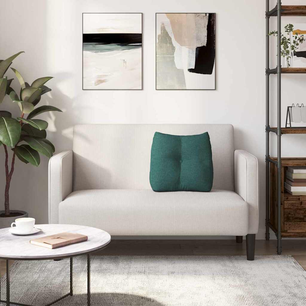 Rugkussen Donkergroen 45 x 24 x 50 cm Stof is nu te koop bij PeponiXL, paradijselijk wonen!