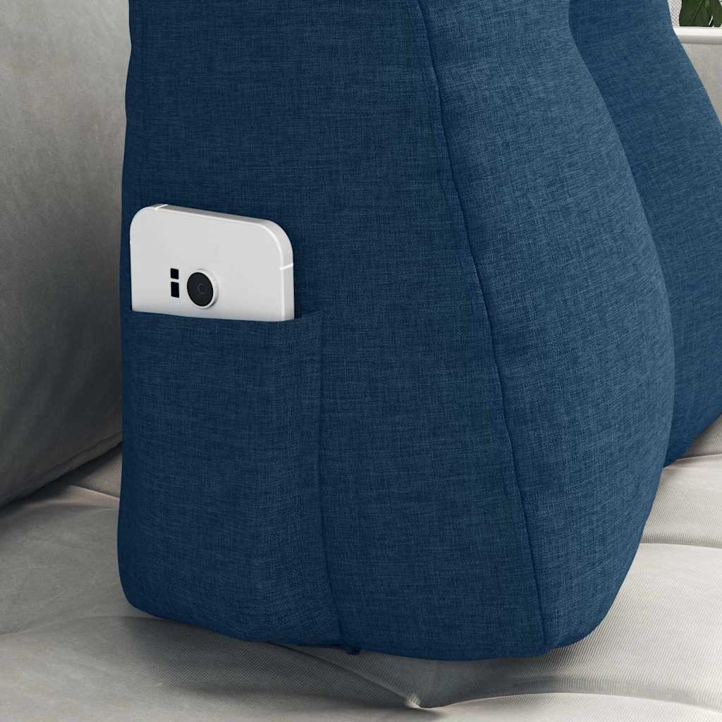 Rugkussen Blauw 45 x 24 x 50 cm Stof is nu te koop bij PeponiXL, paradijselijk wonen!