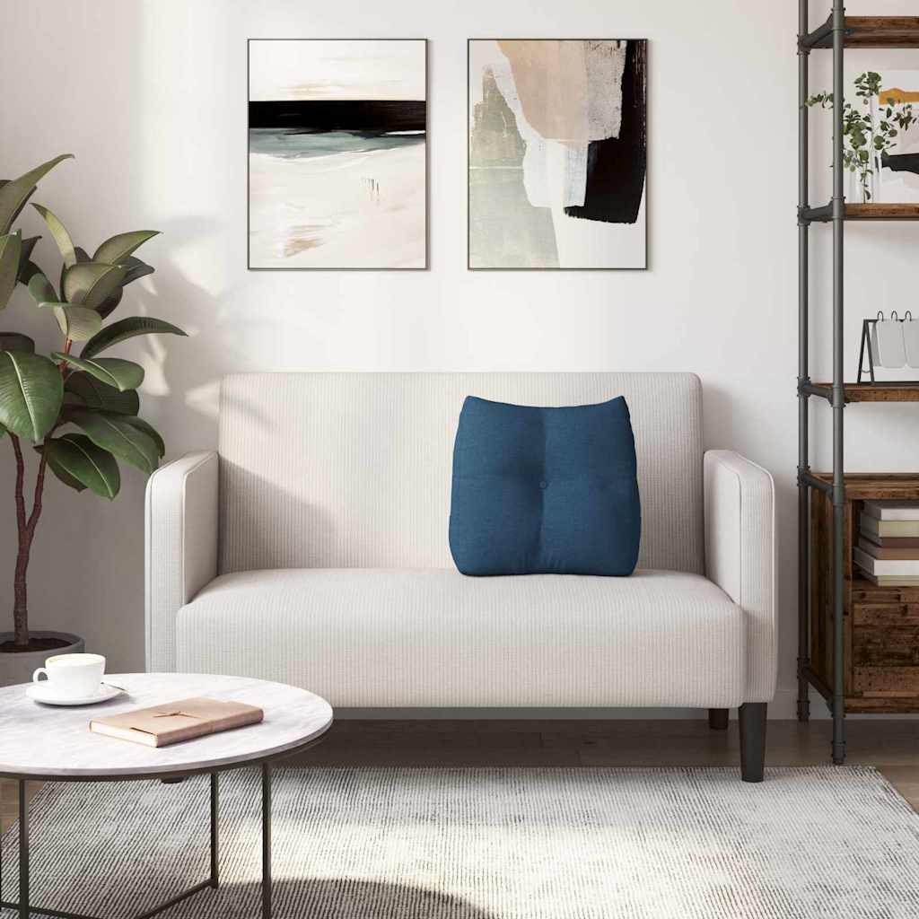 Rugkussen Blauw 45 x 24 x 50 cm Stof is nu te koop bij PeponiXL, paradijselijk wonen!